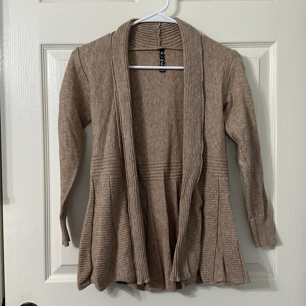 Tan sweater with small detailing